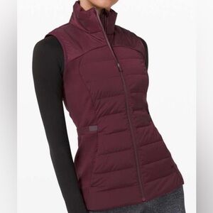 NEW NWT Lululemon Down For It Vest Cassis Burgundy